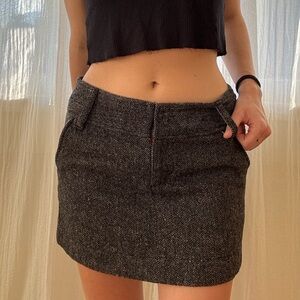 vintage American Eagle wool mini skirt
